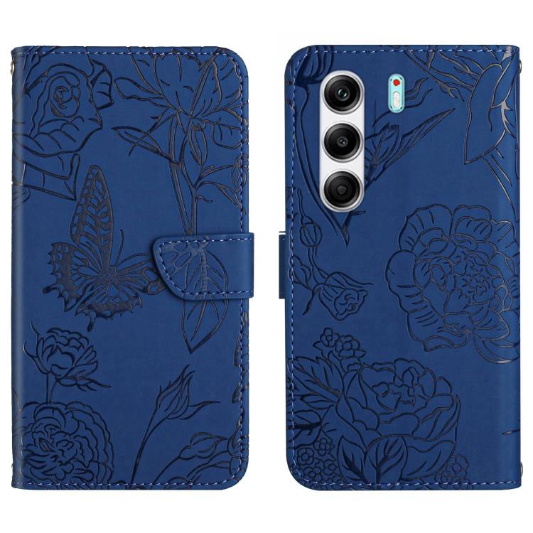 Skin Feel Butterfly Embossed Flip Leather Phone Case, For Tecno Spark 40C, For Tecno Pova 7 5G, For Tecno Spark 40 Pro+ 4G, For Tecno Spark 40 Pro 4G, For Tecno Spark 40 4G, For Tecno Pova 7 Ultra 5G, For Tecno Pova 7 4G, For Tecno Pova Curve 5G       ...