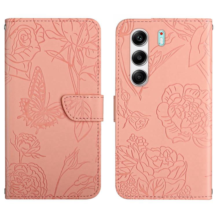 Skin Feel Butterfly Embossed Flip Leather Phone Case, For Tecno Spark 40C, For Tecno Pova 7 5G, For Tecno Spark 40 Pro+ 4G, For Tecno Spark 40 Pro 4G, For Tecno Spark 40 4G, For Tecno Pova 7 Ultra 5G, For Tecno Pova 7 4G, For Tecno Pova Curve 5G       ...