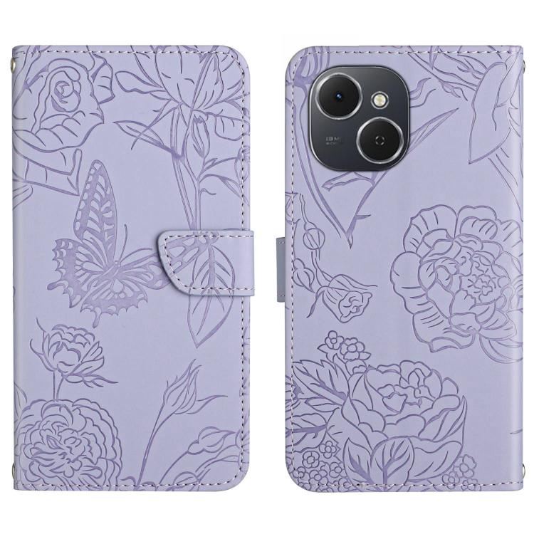 Skin Feel Butterfly Embossed Flip Leather Phone Case, For Tecno Spark 40C, For Tecno Pova 7 5G, For Tecno Spark 40 Pro+ 4G, For Tecno Spark 40 Pro 4G, For Tecno Spark 40 4G, For Tecno Pova 7 Ultra 5G, For Tecno Pova 7 4G, For Tecno Pova Curve 5G       ...