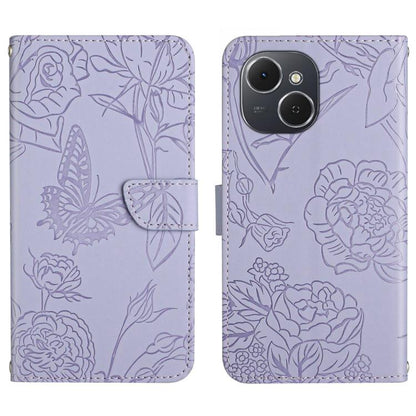 Skin Feel Butterfly Embossed Flip Leather Phone Case, For Tecno Spark 40C, For Tecno Pova 7 5G, For Tecno Spark 40 Pro+ 4G, For Tecno Spark 40 Pro 4G, For Tecno Spark 40 4G, For Tecno Pova 7 Ultra 5G, For Tecno Pova 7 4G, For Tecno Pova Curve 5G       ...