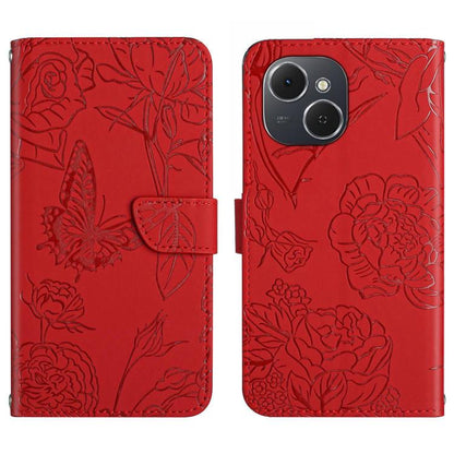 Skin Feel Butterfly Embossed Flip Leather Phone Case, For Tecno Spark 40C, For Tecno Pova 7 5G, For Tecno Spark 40 Pro+ 4G, For Tecno Spark 40 Pro 4G, For Tecno Spark 40 4G, For Tecno Pova 7 Ultra 5G, For Tecno Pova 7 4G, For Tecno Pova Curve 5G       ...