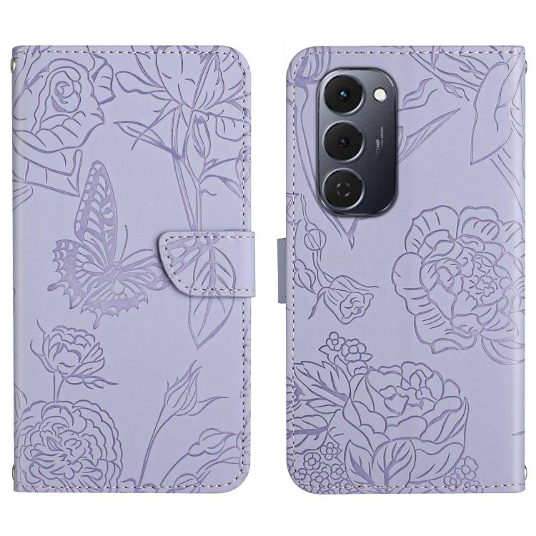 Skin Feel Butterfly Embossed Flip Leather Phone Case, For Tecno Spark 40C, For Tecno Pova 7 5G, For Tecno Spark 40 Pro+ 4G, For Tecno Spark 40 Pro 4G, For Tecno Spark 40 4G, For Tecno Pova 7 Ultra 5G, For Tecno Pova 7 4G, For Tecno Pova Curve 5G       ...