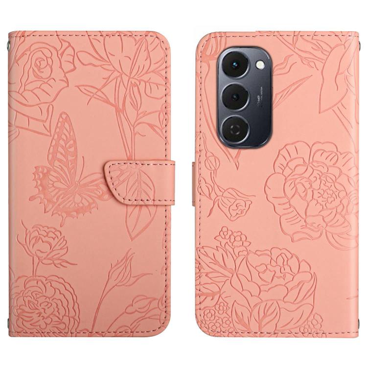 Skin Feel Butterfly Embossed Flip Leather Phone Case, For Tecno Spark 40C, For Tecno Pova 7 5G, For Tecno Spark 40 Pro+ 4G, For Tecno Spark 40 Pro 4G, For Tecno Spark 40 4G, For Tecno Pova 7 Ultra 5G, For Tecno Pova 7 4G, For Tecno Pova Curve 5G       ...