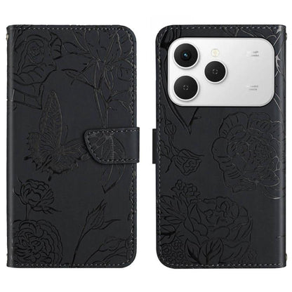 Skin Feel Butterfly Embossed Flip Leather Phone Case, For Tecno Spark 40C, For Tecno Pova 7 5G, For Tecno Spark 40 Pro+ 4G, For Tecno Spark 40 Pro 4G, For Tecno Spark 40 4G, For Tecno Pova 7 Ultra 5G, For Tecno Pova 7 4G, For Tecno Pova Curve 5G       ...