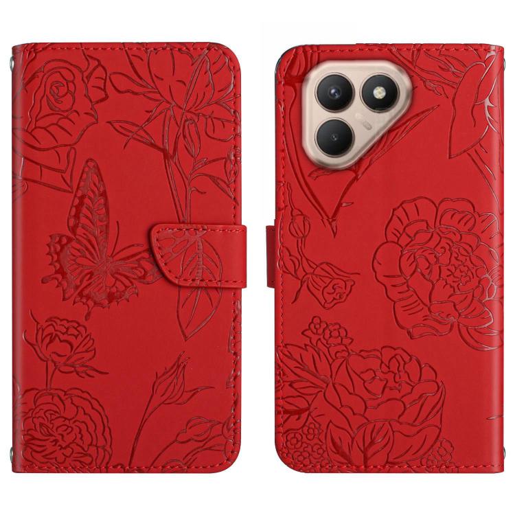 Skin Feel Butterfly Embossed Flip Leather Phone Case, For Tecno Spark 40C, For Tecno Pova 7 5G, For Tecno Spark 40 Pro+ 4G, For Tecno Spark 40 Pro 4G, For Tecno Spark 40 4G, For Tecno Pova 7 Ultra 5G, For Tecno Pova 7 4G, For Tecno Pova Curve 5G       ...