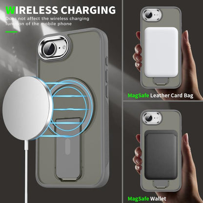 Acrylic Hybrid TPU MagSafe Holder Phone Case, For iPhone 17e / 16e, For iPhone 17 Pro Max, For iPhone 17 Pro, For iPhone 17