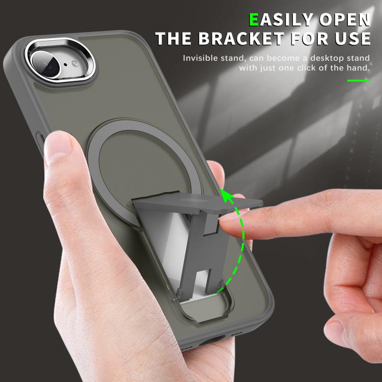 Acrylic Hybrid TPU MagSafe Holder Phone Case, For iPhone 17e / 16e, For iPhone 17 Pro Max, For iPhone 17 Pro, For iPhone 17