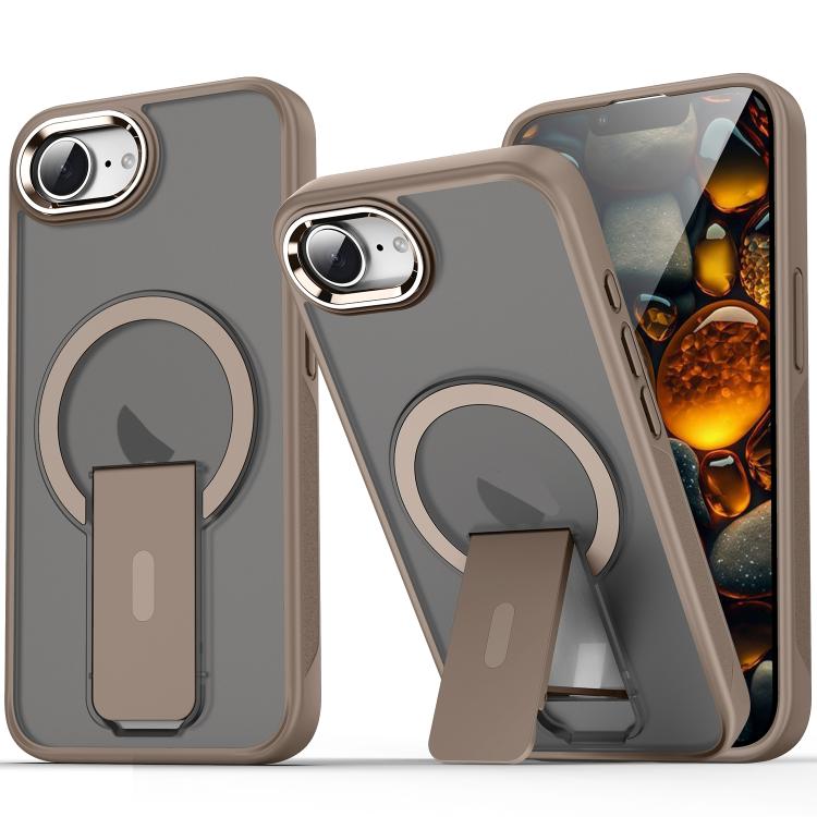 Acrylic Hybrid TPU MagSafe Holder Phone Case, For iPhone 17e / 16e, For iPhone 17 Pro Max, For iPhone 17 Pro, For iPhone 17