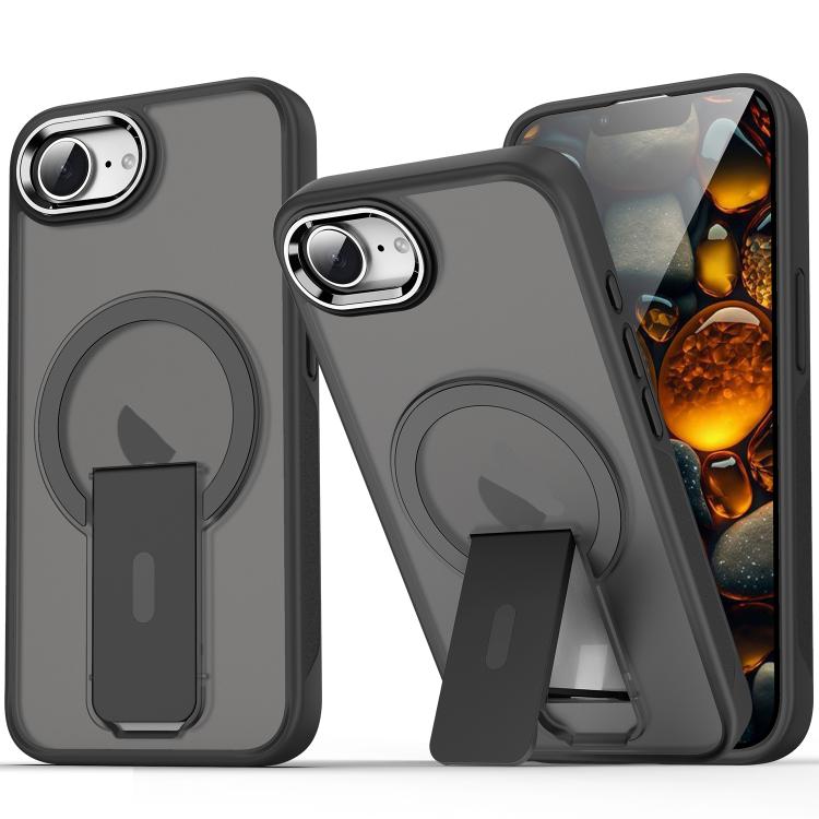 Acrylic Hybrid TPU MagSafe Holder Phone Case, For iPhone 17e / 16e, For iPhone 17 Pro Max, For iPhone 17 Pro, For iPhone 17