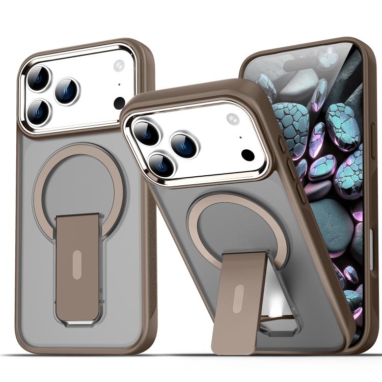 Acrylic Hybrid TPU MagSafe Holder Phone Case, For iPhone 17e / 16e, For iPhone 17 Pro Max, For iPhone 17 Pro, For iPhone 17