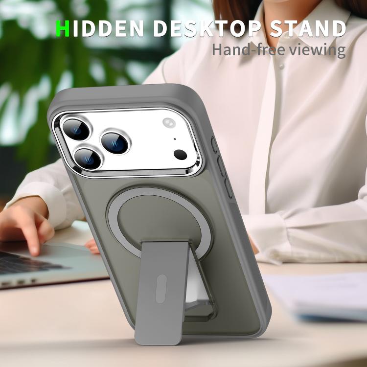 Acrylic Hybrid TPU MagSafe Holder Phone Case, For iPhone 18 Pro / 17 Pro, For iPhone 18 Pro Max / 17 Pro Max, For iPhone 17e / 16e, For iPhone 17