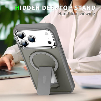 Acrylic Hybrid TPU MagSafe Holder Phone Case, For iPhone 18 Pro / 17 Pro, For iPhone 18 Pro Max / 17 Pro Max, For iPhone 17e / 16e, For iPhone 17