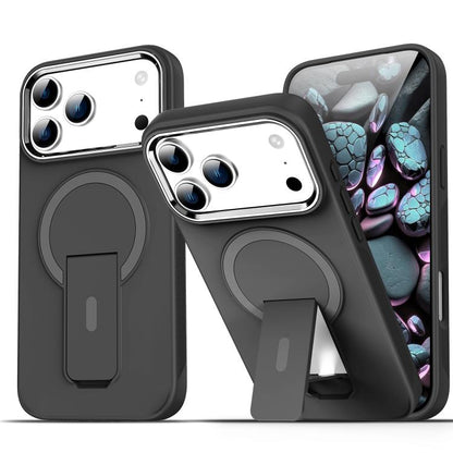 Acrylic Hybrid TPU MagSafe Holder Phone Case, For iPhone 18 Pro / 17 Pro, For iPhone 18 Pro Max / 17 Pro Max, For iPhone 17e / 16e, For iPhone 17