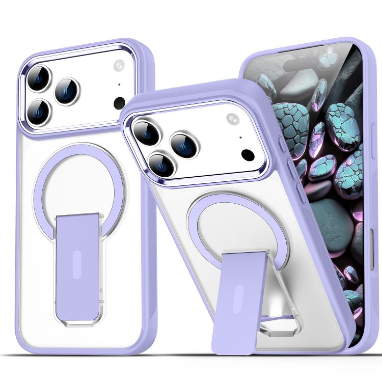 Acrylic Hybrid TPU MagSafe Holder Phone Case, For iPhone 18 Pro / 17 Pro, For iPhone 18 Pro Max / 17 Pro Max, For iPhone 17e / 16e, For iPhone 17