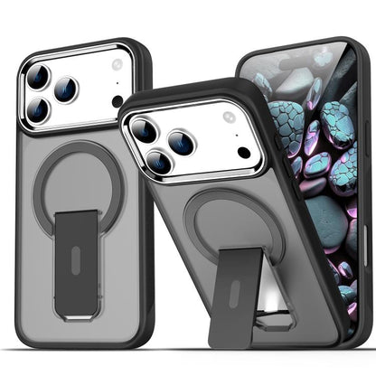 Acrylic Hybrid TPU MagSafe Holder Phone Case, For iPhone 18 Pro / 17 Pro, For iPhone 18 Pro Max / 17 Pro Max, For iPhone 17e / 16e, For iPhone 17