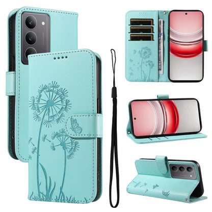 Dandelion Embossed Pattern Flip Leather Phone Case, For Realme 16 Pro+ 5G Global, For Realme 16 Pro 5G Global, For Realme C85 5G / 15X 5G India, For Realme C85 Pro 4G, For Realme 15T 5G, For Realme C71 4G India, For Realme 15 5G, For Realme 14x 5G Global