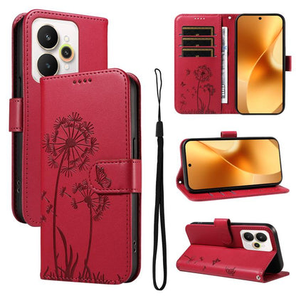 Dandelion Embossed Pattern Flip Leather Phone Case, For Realme 16 Pro+ 5G Global, For Realme 16 Pro 5G Global, For Realme C85 5G / 15X 5G India, For Realme C85 Pro 4G, For Realme 15T 5G, For Realme C71 4G India, For Realme 15 5G, For Realme 14x 5G Global