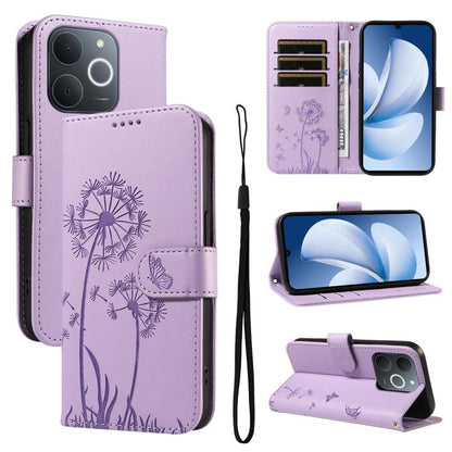 Dandelion Embossed Pattern Flip Leather Phone Case, For Realme 16 Pro+ 5G Global, For Realme 16 Pro 5G Global, For Realme C85 5G / 15X 5G India, For Realme C85 Pro 4G, For Realme 15T 5G, For Realme C71 4G India, For Realme 15 5G, For Realme 14x 5G Global