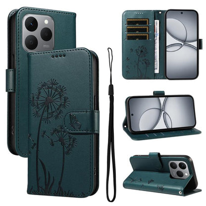 Dandelion Embossed Pattern Flip Leather Phone Case, For Realme 16 Pro+ 5G Global, For Realme 16 Pro 5G Global, For Realme C85 5G / 15X 5G India, For Realme C85 Pro 4G, For Realme 15T 5G, For Realme C71 4G India, For Realme 15 5G, For Realme 14x 5G Global