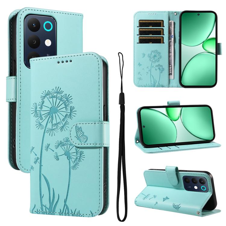 Dandelion Embossed Pattern Flip Leather Phone Case, For Realme 16 Pro+ 5G Global, For Realme 16 Pro 5G Global, For Realme C85 5G / 15X 5G India, For Realme C85 Pro 4G, For Realme 15T 5G, For Realme C71 4G India, For Realme 15 5G, For Realme 14x 5G Global