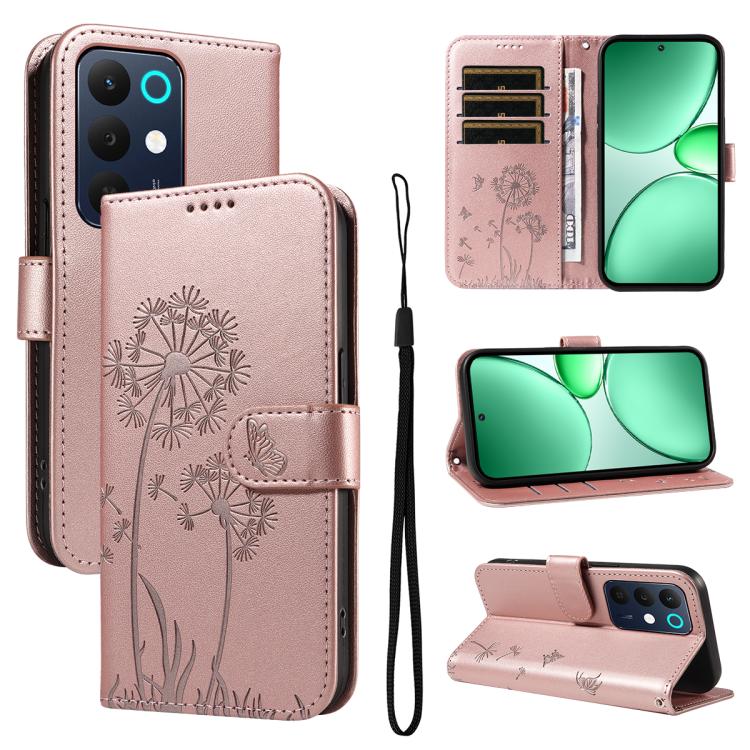 Dandelion Embossed Pattern Flip Leather Phone Case, For Realme 16 Pro+ 5G Global, For Realme 16 Pro 5G Global, For Realme C85 5G / 15X 5G India, For Realme C85 Pro 4G, For Realme 15T 5G, For Realme C71 4G India, For Realme 15 5G, For Realme 14x 5G Global