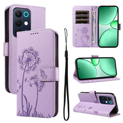 Dandelion Embossed Pattern Flip Leather Phone Case, For Realme 16 Pro+ 5G Global, For Realme 16 Pro 5G Global, For Realme C85 5G / 15X 5G India, For Realme C85 Pro 4G, For Realme 15T 5G, For Realme C71 4G India, For Realme 15 5G, For Realme 14x 5G Global