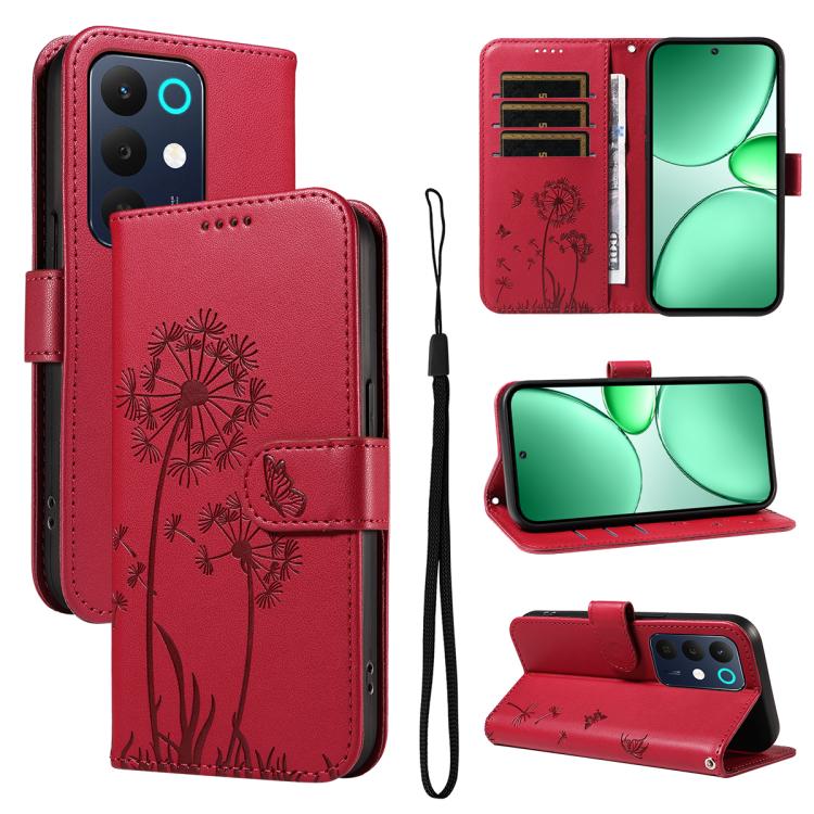 Dandelion Embossed Pattern Flip Leather Phone Case, For Realme 16 Pro+ 5G Global, For Realme 16 Pro 5G Global, For Realme C85 5G / 15X 5G India, For Realme C85 Pro 4G, For Realme 15T 5G, For Realme C71 4G India, For Realme 15 5G, For Realme 14x 5G Global