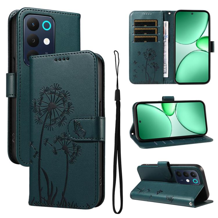 Dandelion Embossed Pattern Flip Leather Phone Case, For Realme 16 Pro+ 5G Global, For Realme 16 Pro 5G Global, For Realme C85 5G / 15X 5G India, For Realme C85 Pro 4G, For Realme 15T 5G, For Realme C71 4G India, For Realme 15 5G, For Realme 14x 5G Global