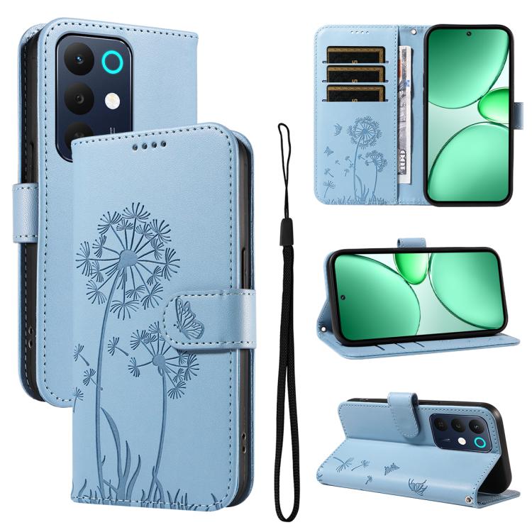Dandelion Embossed Pattern Flip Leather Phone Case, For Realme 16 Pro+ 5G Global, For Realme 16 Pro 5G Global, For Realme C85 5G / 15X 5G India, For Realme C85 Pro 4G, For Realme 15T 5G, For Realme C71 4G India, For Realme 15 5G, For Realme 14x 5G Global