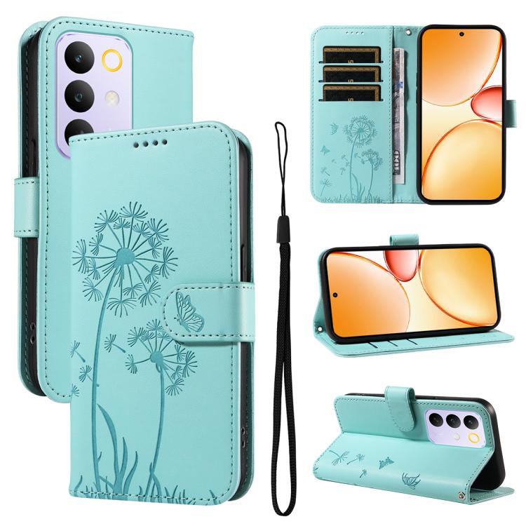 Dandelion Embossed Pattern Flip Leather Phone Case, For Realme 16 Pro+ 5G Global, For Realme 16 Pro 5G Global, For Realme C85 5G / 15X 5G India, For Realme C85 Pro 4G, For Realme 15T 5G, For Realme C71 4G India, For Realme 15 5G, For Realme 14x 5G Global