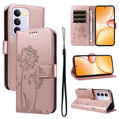 Dandelion Embossed Pattern Flip Leather Phone Case, For Realme 16 Pro+ 5G Global, For Realme 16 Pro 5G Global, For Realme C85 5G / 15X 5G India, For Realme C85 Pro 4G, For Realme 15T 5G, For Realme C71 4G India, For Realme 15 5G, For Realme 14x 5G Global