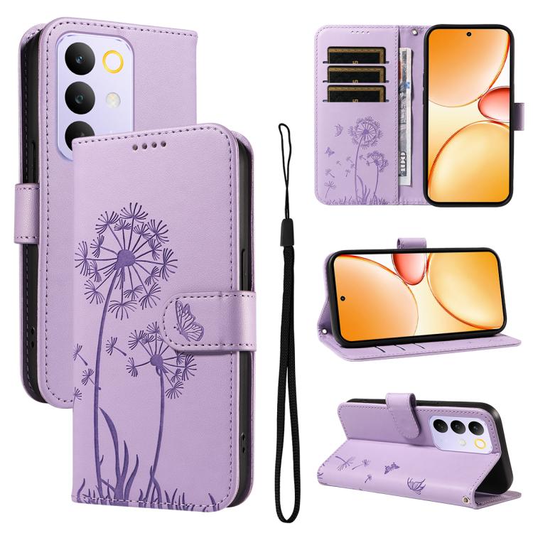 Dandelion Embossed Pattern Flip Leather Phone Case, For Realme 16 Pro+ 5G Global, For Realme 16 Pro 5G Global, For Realme C85 5G / 15X 5G India, For Realme C85 Pro 4G, For Realme 15T 5G, For Realme C71 4G India, For Realme 15 5G, For Realme 14x 5G Global