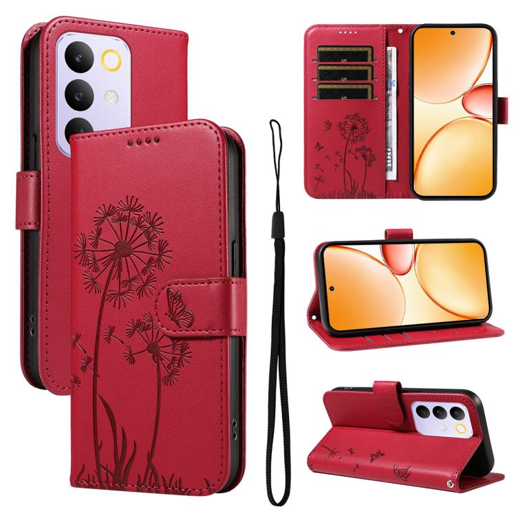 Dandelion Embossed Pattern Flip Leather Phone Case, For Realme 16 Pro+ 5G Global, For Realme 16 Pro 5G Global, For Realme C85 5G / 15X 5G India, For Realme C85 Pro 4G, For Realme 15T 5G, For Realme C71 4G India, For Realme 15 5G, For Realme 14x 5G Global