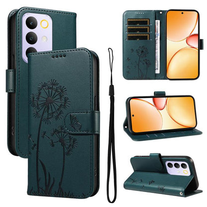 Dandelion Embossed Pattern Flip Leather Phone Case, For Realme 16 Pro+ 5G Global, For Realme 16 Pro 5G Global, For Realme C85 5G / 15X 5G India, For Realme C85 Pro 4G, For Realme 15T 5G, For Realme C71 4G India, For Realme 15 5G, For Realme 14x 5G Global
