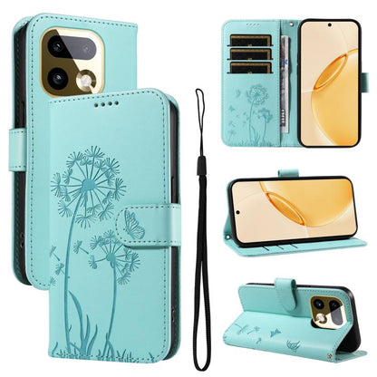 Dandelion Embossed Pattern Flip Leather Phone Case, For Realme 16 Pro+ 5G Global, For Realme 16 Pro 5G Global, For Realme C85 5G / 15X 5G India, For Realme C85 Pro 4G, For Realme 15T 5G, For Realme C71 4G India, For Realme 15 5G, For Realme 14x 5G Global