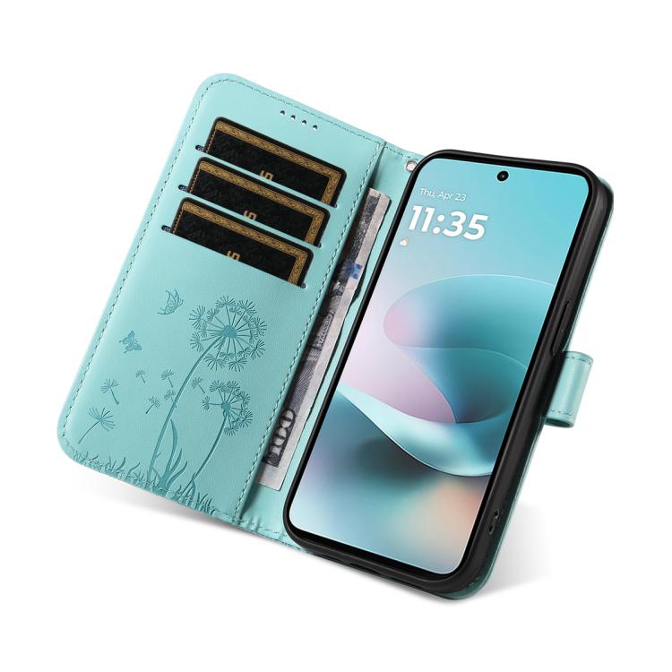 Dandelion Embossed Pattern Flip Leather Phone Case, For Realme 16 Pro+ 5G Global, For Realme 16 Pro 5G Global, For Realme C85 5G / 15X 5G India, For Realme C85 Pro 4G, For Realme 15T 5G, For Realme C71 4G India, For Realme 15 5G, For Realme 14x 5G Global