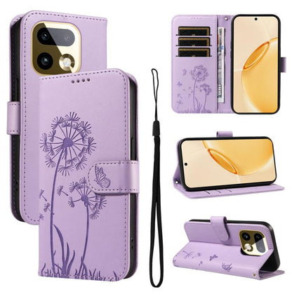 Dandelion Embossed Pattern Flip Leather Phone Case, For Realme 16 Pro+ 5G Global, For Realme 16 Pro 5G Global, For Realme C85 5G / 15X 5G India, For Realme C85 Pro 4G, For Realme 15T 5G, For Realme C71 4G India, For Realme 15 5G, For Realme 14x 5G Global