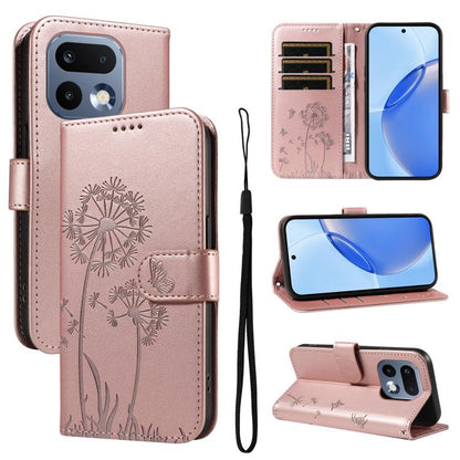 Dandelion Embossed Pattern Flip Leather Phone Case, For Realme 16T 5G, For Realme 16 Pro+ 5G Global, For Realme 16 Pro 5G Global, For Realme P4x 5G, For Realme C85 5G / 15X 5G India, For Realme C85 Pro 4G, For Realme 15T 5G, For Realme C71 4G India    ...