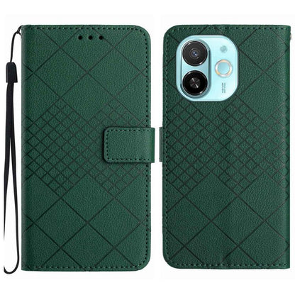 Rhombic Grid Texture Leather Phone Case, For Tecno Spark 40C, For Tecno Pova 7 5G, For Tecno Spark 40 Pro+ 4G, For Tecno Spark 40 Pro 4G, For Tecno Spark 40 4G, For Tecno Pova 7 Ultra 5G, For Tecno Pova 7 4G, For Tecno Pova Curve 5G                    ...
