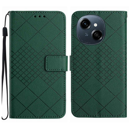 Rhombic Grid Texture Leather Phone Case, For Tecno Spark 40C, For Tecno Pova 7 5G, For Tecno Spark 40 Pro+ 4G, For Tecno Spark 40 Pro 4G, For Tecno Spark 40 4G, For Tecno Pova 7 Ultra 5G, For Tecno Pova 7 4G, For Tecno Pova Curve 5G                    ...