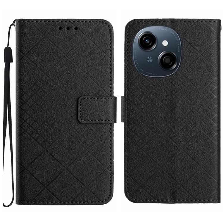 Rhombic Grid Texture Leather Phone Case, For Tecno Spark 40C, For Tecno Pova 7 5G, For Tecno Spark 40 Pro+ 4G, For Tecno Spark 40 Pro 4G, For Tecno Spark 40 4G, For Tecno Pova 7 Ultra 5G, For Tecno Pova 7 4G, For Tecno Pova Curve 5G                    ...