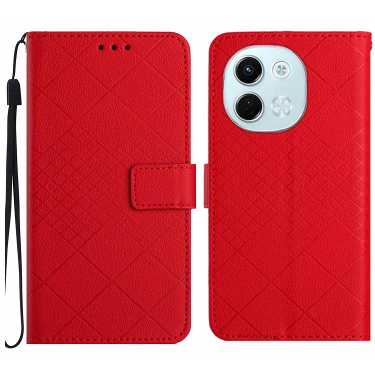 Rhombic Grid Texture Leather Phone Case, For Tecno Spark 40C, For Tecno Pova 7 5G, For Tecno Spark 40 Pro+ 4G, For Tecno Spark 40 Pro 4G, For Tecno Spark 40 4G, For Tecno Pova 7 Ultra 5G, For Tecno Pova 7 4G, For Tecno Pova Curve 5G                    ...
