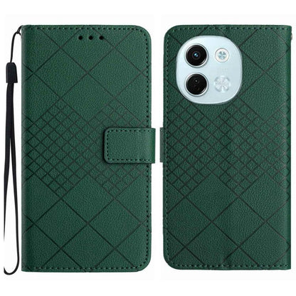 Rhombic Grid Texture Leather Phone Case, For Tecno Spark 40C, For Tecno Pova 7 5G, For Tecno Spark 40 Pro+ 4G, For Tecno Spark 40 Pro 4G, For Tecno Spark 40 4G, For Tecno Pova 7 Ultra 5G, For Tecno Pova 7 4G, For Tecno Pova Curve 5G                    ...