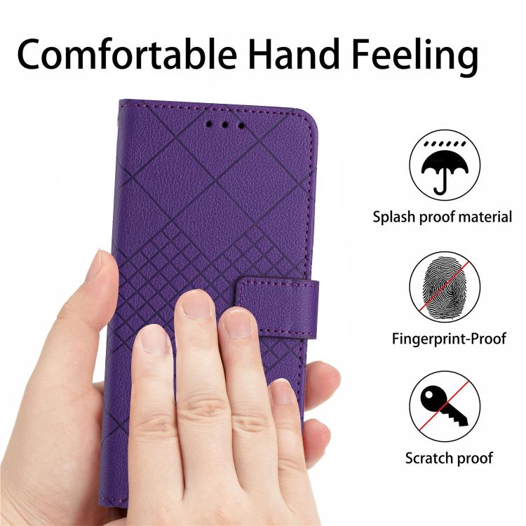 Rhombic Grid Texture Leather Phone Case, For Tecno Spark 40C, For Tecno Pova 7 5G, For Tecno Spark 40 Pro+ 4G, For Tecno Spark 40 Pro 4G, For Tecno Spark 40 4G, For Tecno Pova 7 Ultra 5G, For Tecno Pova 7 4G, For Tecno Pova Curve 5G                    ...