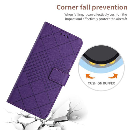Rhombic Grid Texture Leather Phone Case, For Tecno Spark 40C, For Tecno Pova 7 5G, For Tecno Spark 40 Pro+ 4G, For Tecno Spark 40 Pro 4G, For Tecno Spark 40 4G, For Tecno Pova 7 Ultra 5G, For Tecno Pova 7 4G, For Tecno Pova Curve 5G                    ...