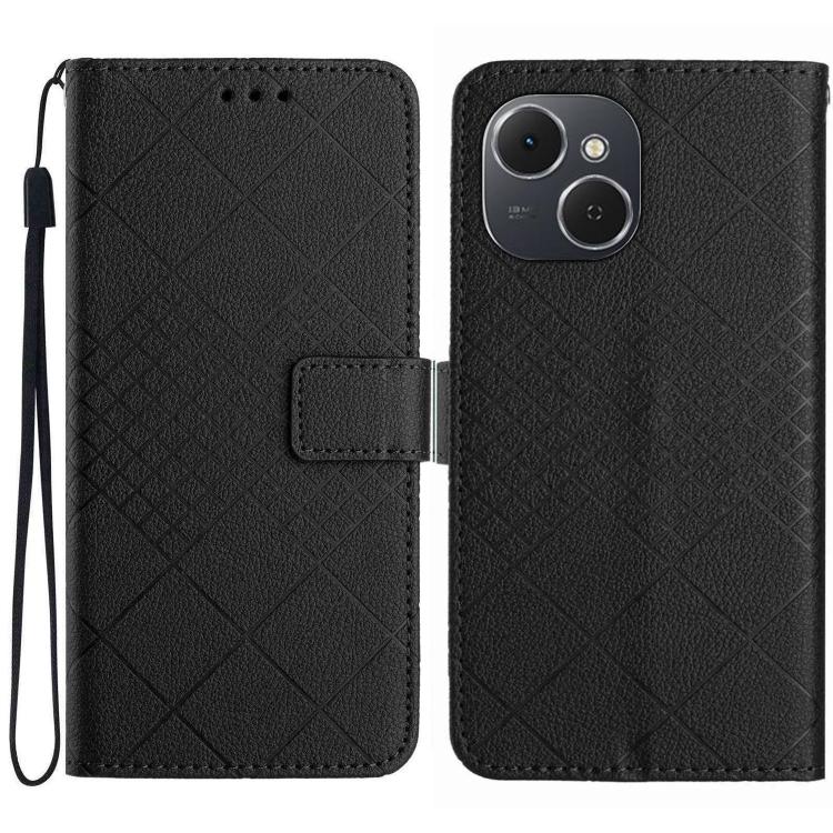 Rhombic Grid Texture Leather Phone Case, For Tecno Spark 40C, For Tecno Pova 7 5G, For Tecno Spark 40 Pro+ 4G, For Tecno Spark 40 Pro 4G, For Tecno Spark 40 4G, For Tecno Pova 7 Ultra 5G, For Tecno Pova 7 4G, For Tecno Pova Curve 5G                    ...
