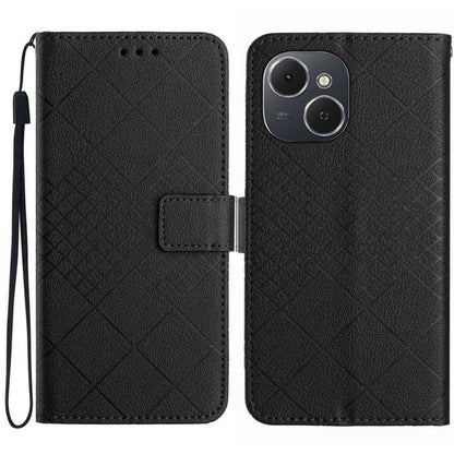 Rhombic Grid Texture Leather Phone Case, For Tecno Spark 40C, For Tecno Pova 7 5G, For Tecno Spark 40 Pro+ 4G, For Tecno Spark 40 Pro 4G, For Tecno Spark 40 4G, For Tecno Pova 7 Ultra 5G, For Tecno Pova 7 4G, For Tecno Pova Curve 5G                    ...