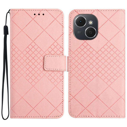 Rhombic Grid Texture Leather Phone Case, For Tecno Spark 40C, For Tecno Pova 7 5G, For Tecno Spark 40 Pro+ 4G, For Tecno Spark 40 Pro 4G, For Tecno Spark 40 4G, For Tecno Pova 7 Ultra 5G, For Tecno Pova 7 4G, For Tecno Pova Curve 5G                    ...