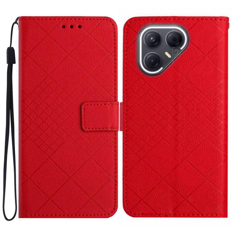 Rhombic Grid Texture Leather Phone Case, For Tecno Spark 40C, For Tecno Pova 7 5G, For Tecno Spark 40 Pro+ 4G, For Tecno Spark 40 Pro 4G, For Tecno Spark 40 4G, For Tecno Pova 7 Ultra 5G, For Tecno Pova 7 4G, For Tecno Pova Curve 5G                    ...