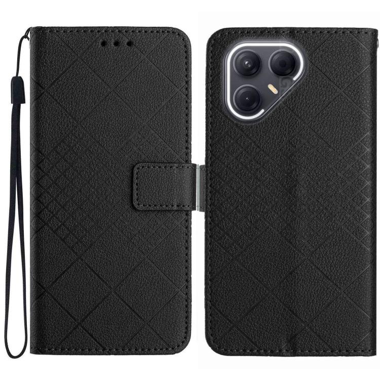Rhombic Grid Texture Leather Phone Case, For Tecno Spark 40C, For Tecno Pova 7 5G, For Tecno Spark 40 Pro+ 4G, For Tecno Spark 40 Pro 4G, For Tecno Spark 40 4G, For Tecno Pova 7 Ultra 5G, For Tecno Pova 7 4G, For Tecno Pova Curve 5G                    ...